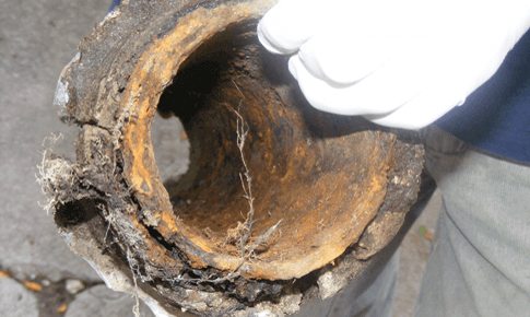 Inside corrosion of Cast Iron pipe-