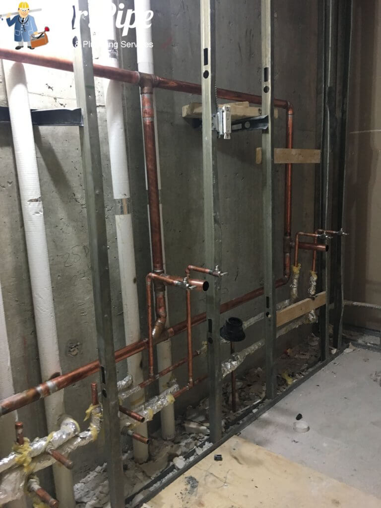 washroom rough in in a condo Toronto
