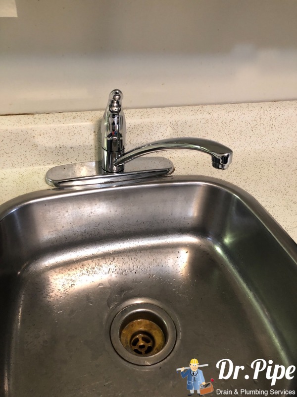 kitchen faucet installation