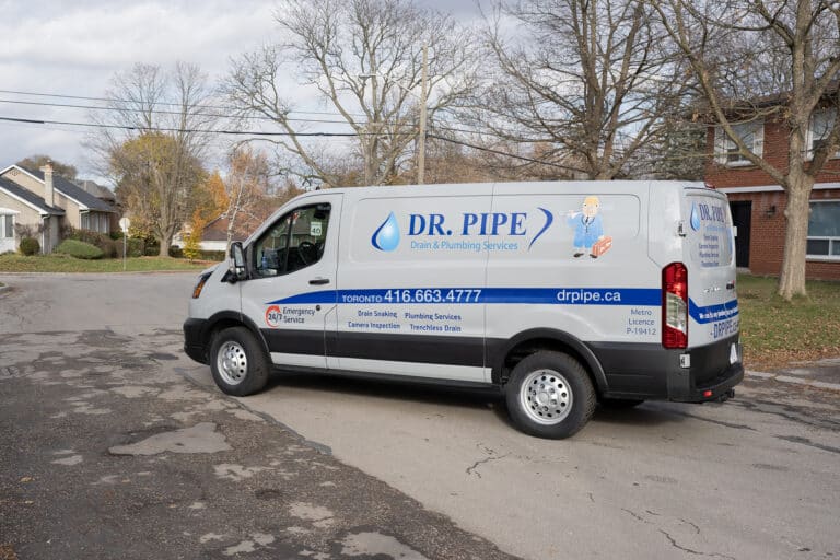 Dr. Pipe service van for tankless water heater service in Toronto